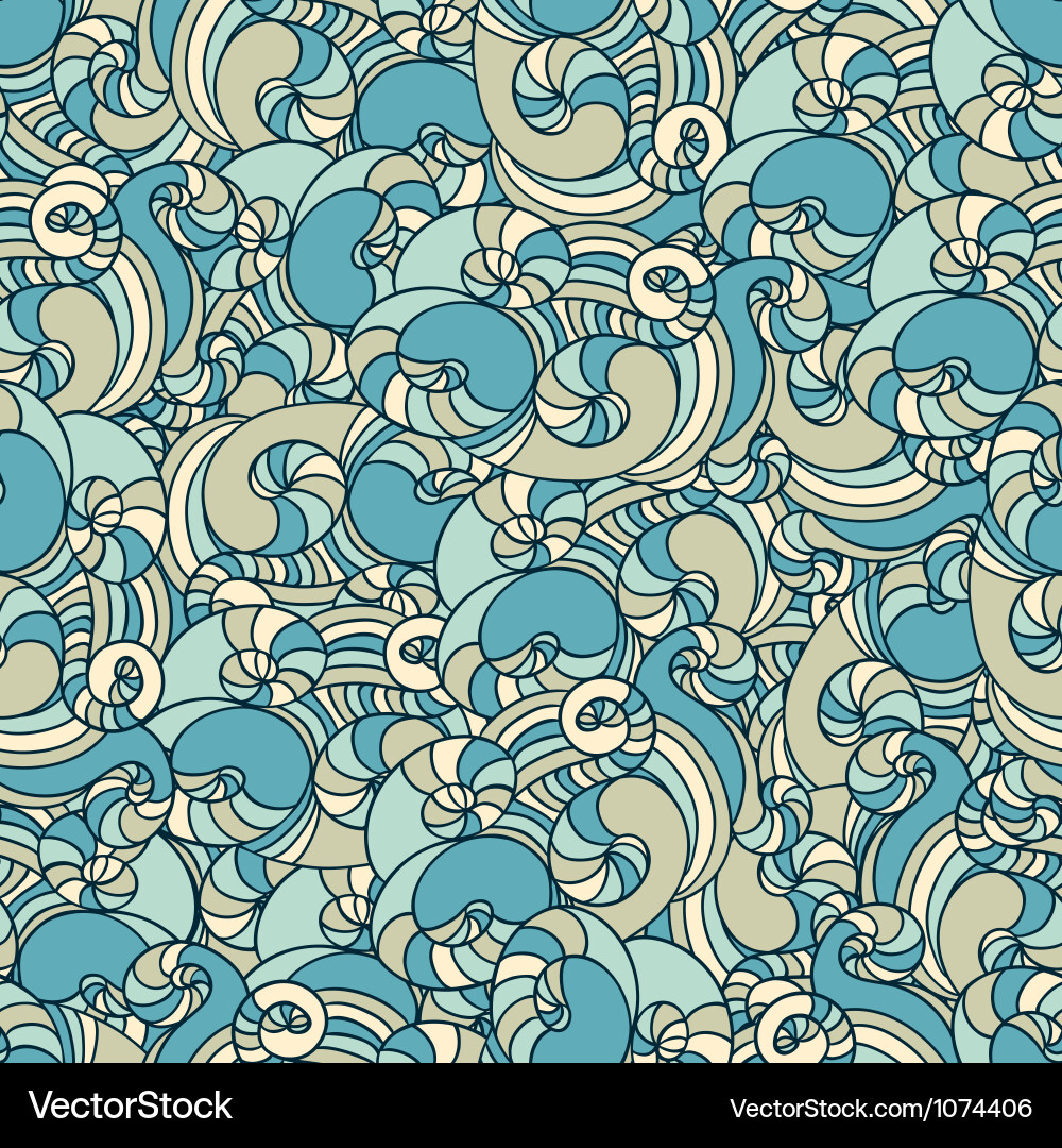Abstract Wave Pattern - Decorative Repeat vector image