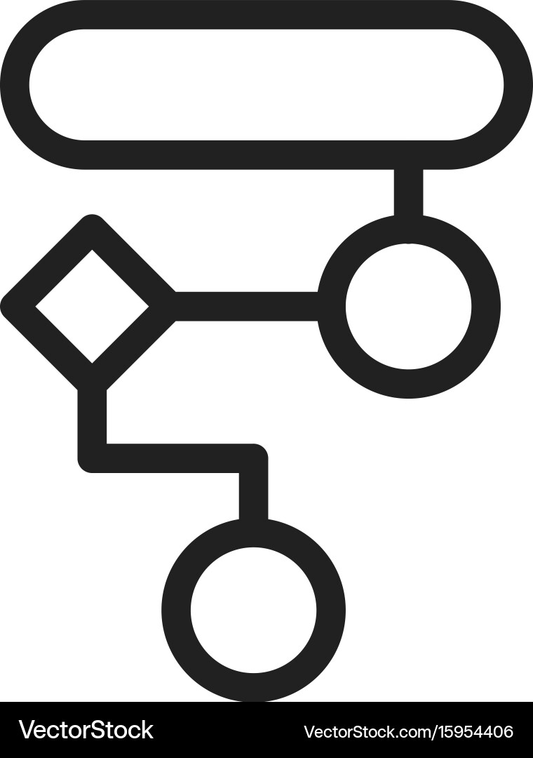 Flussdiagramm Algorithm vektorbild