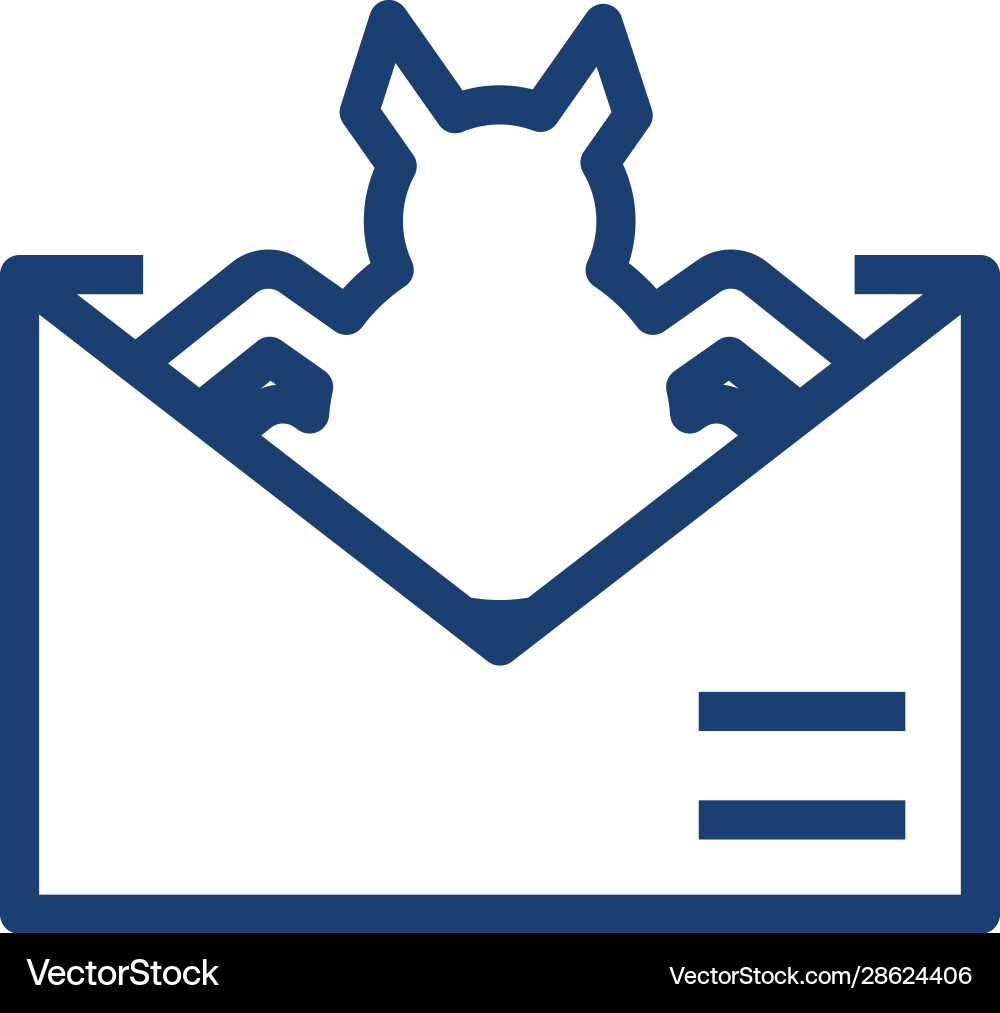 Isolated envelope message and bug design Isolated envelope message and bug design vector image