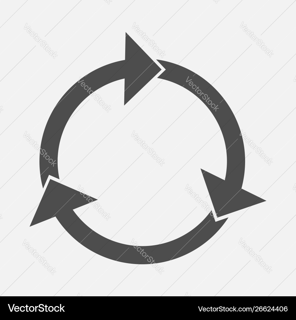 Loading icon reload sign isolated on white Loading icon reload sign isolated on white vector image