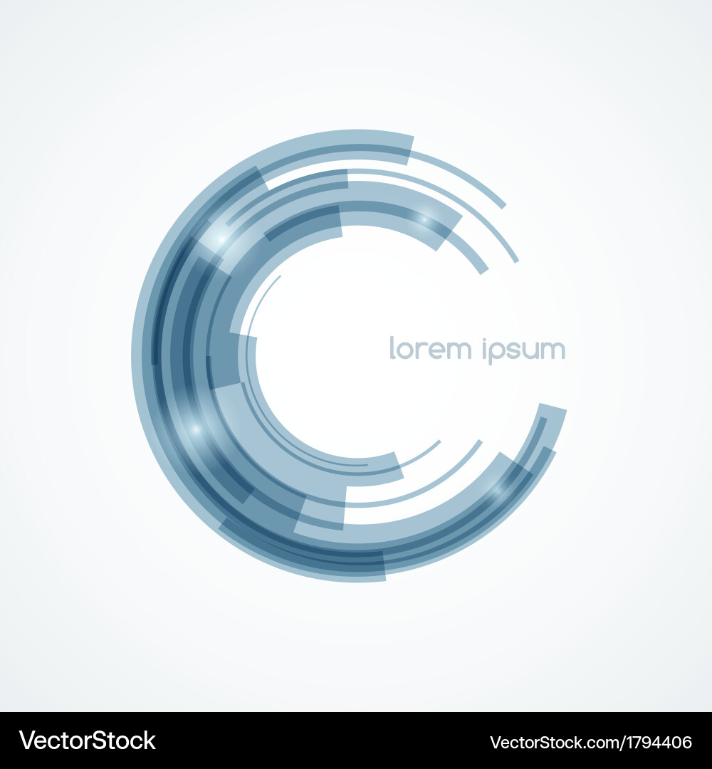 Modern Abstract Circular Shape vector image