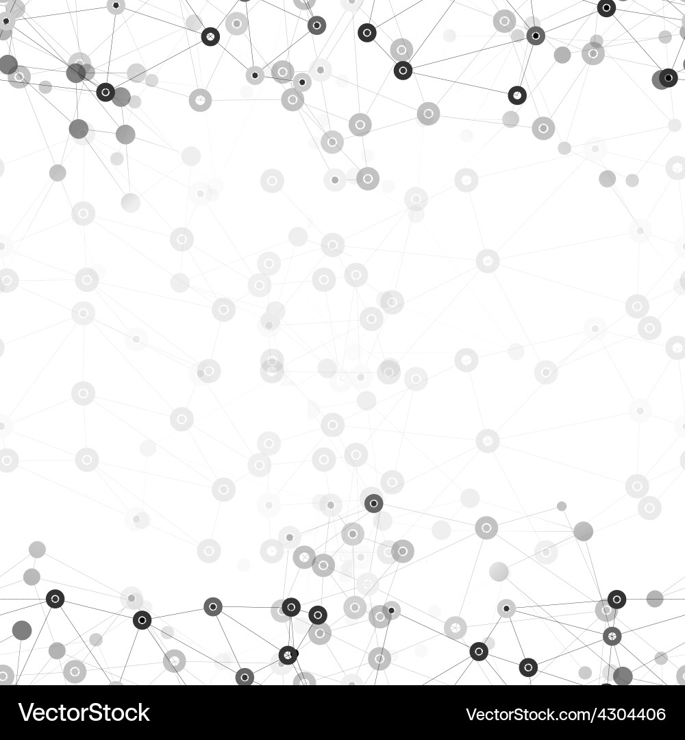 Molecule structure background seamless pattern Vector Image