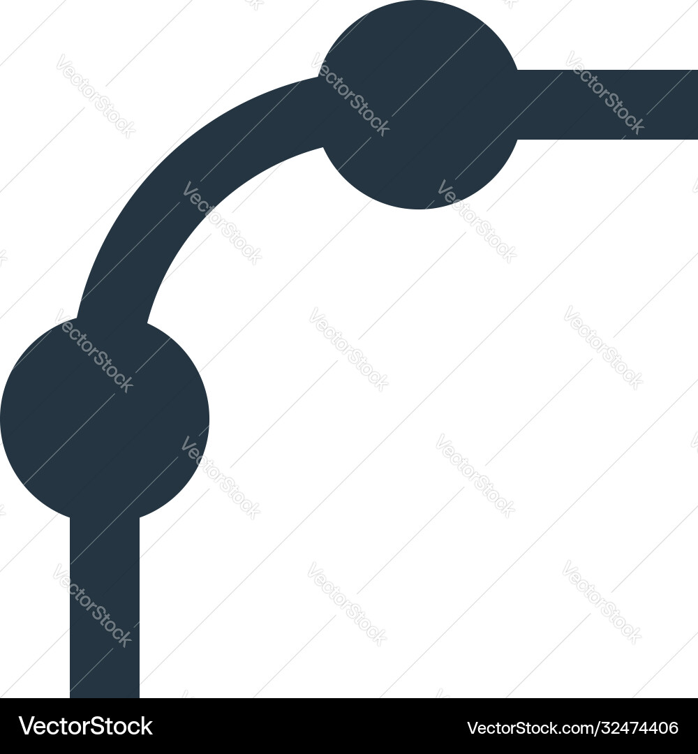 Nodes icon editable stroke linear Vector Image