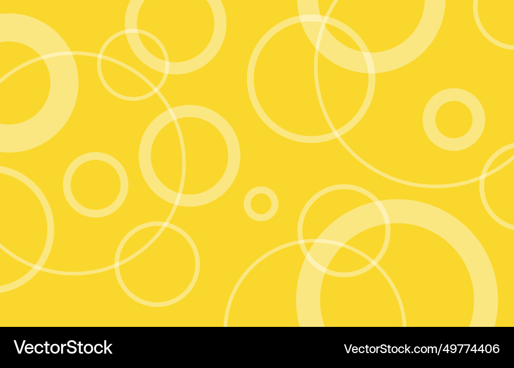 Yellow background with circle shapes Yellow background with circle shapes vector image