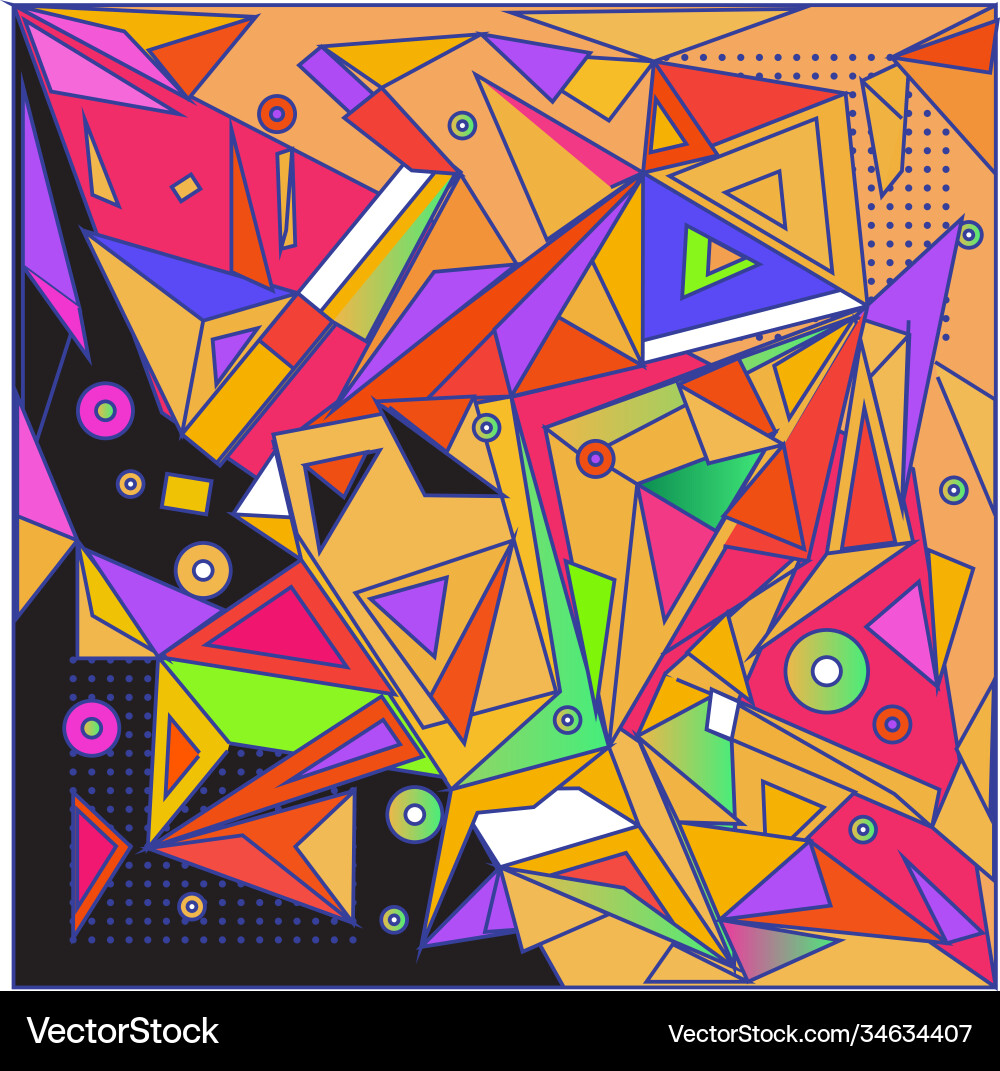 Abstract modern triangles background pattern vector image