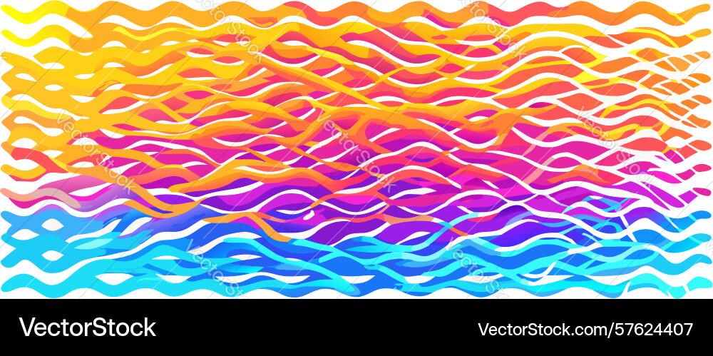 Abstract wavy lines gradient background design vector image