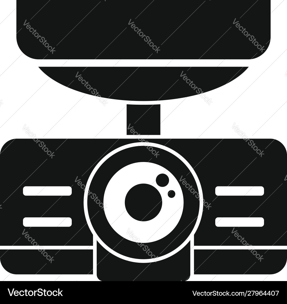 Dash cam recorder icon simple style Dash cam recorder icon simple style vector image