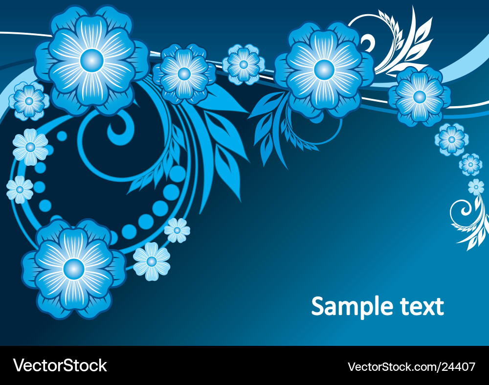 Floral Swirl Background Vector Image