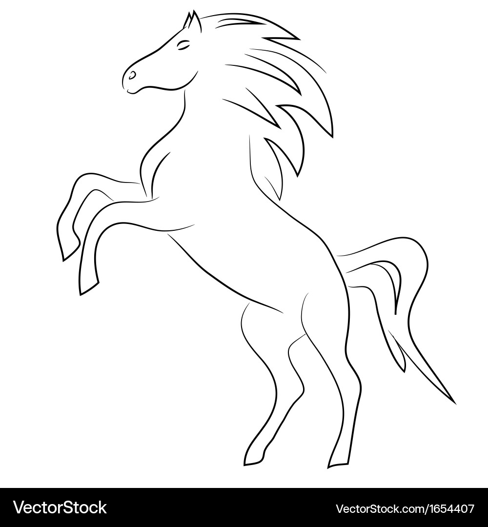 Horse Silhouette Vector Image