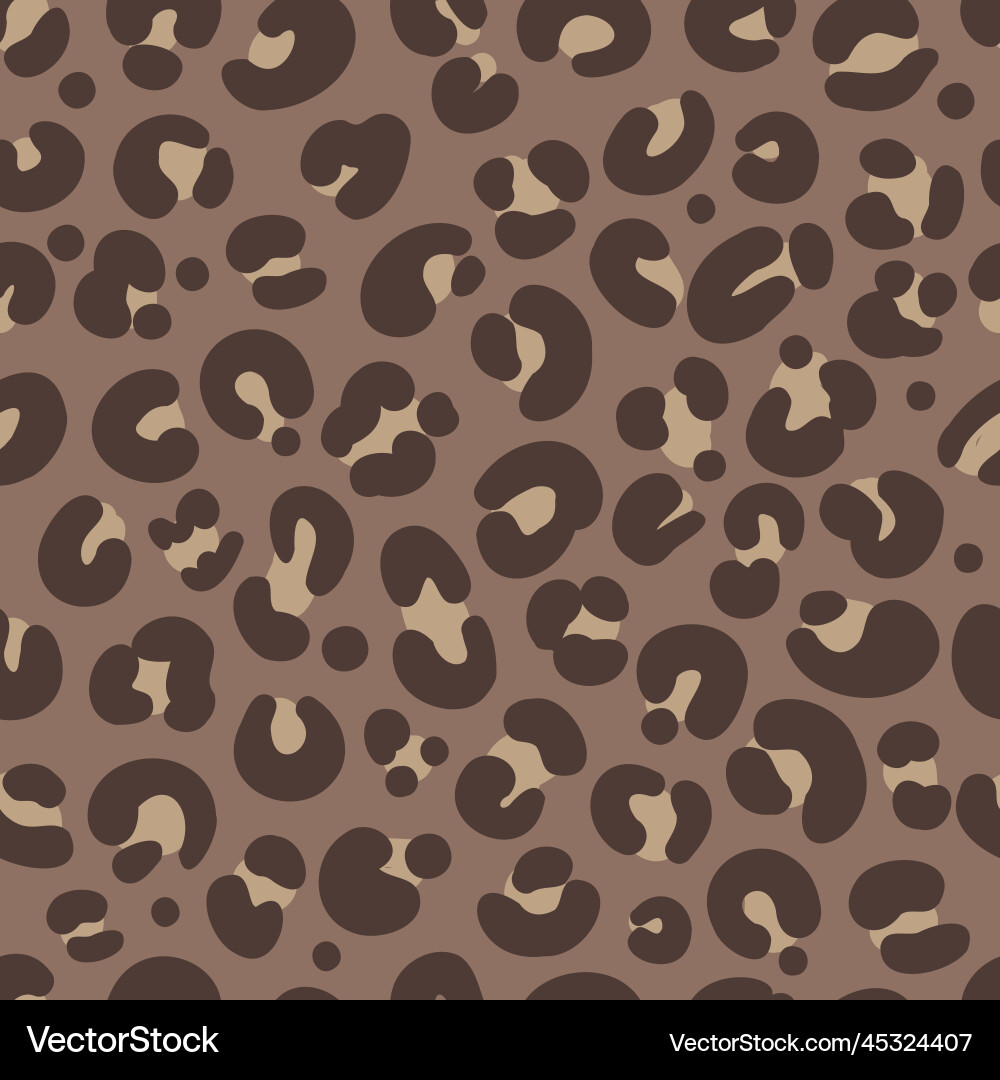 Leopard Seamless Pattern vector image