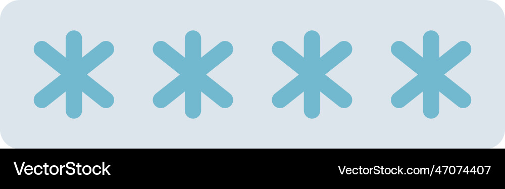 Password field icon image suitable vector image