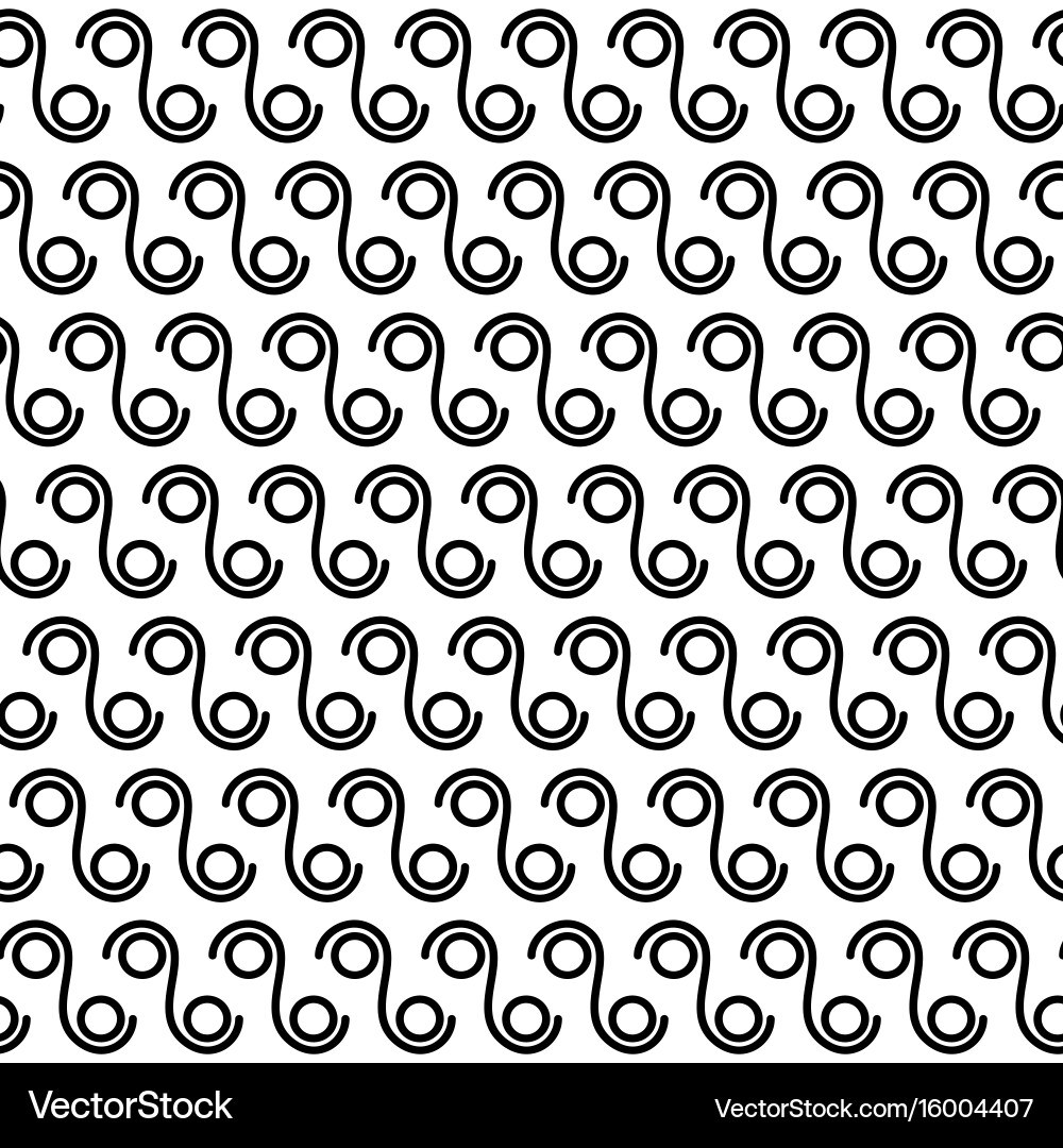Seamless circles and lines pattern vector image