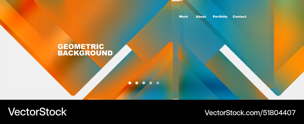 Triangle minimal web site page background design Vector Image