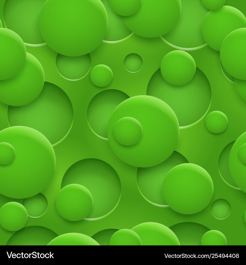 Abstract 3D Circles & Holes Pattern Vector Image
