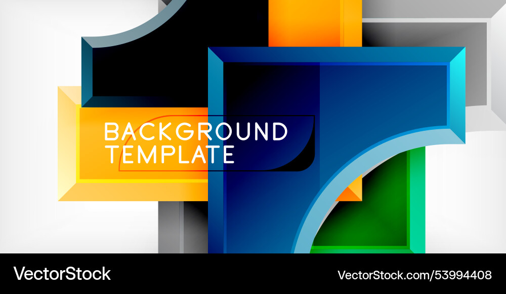Arrow with round elements color geometric shapes Vector Image