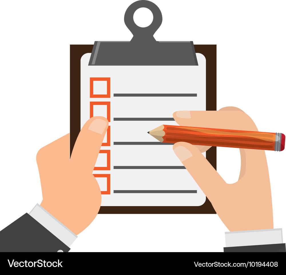 Clipboard with check list icon vector image