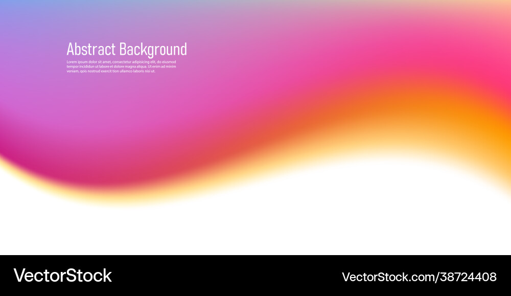 Fluid wave watercolor gradient shap soft smooth Vector Image