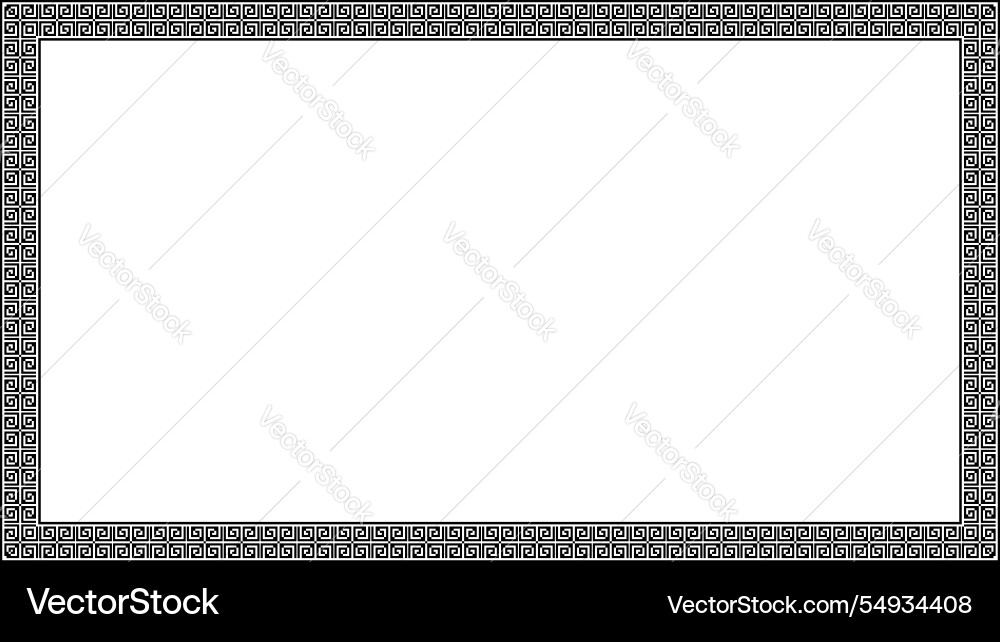 Geometric rectangle border seamless pattern vector image