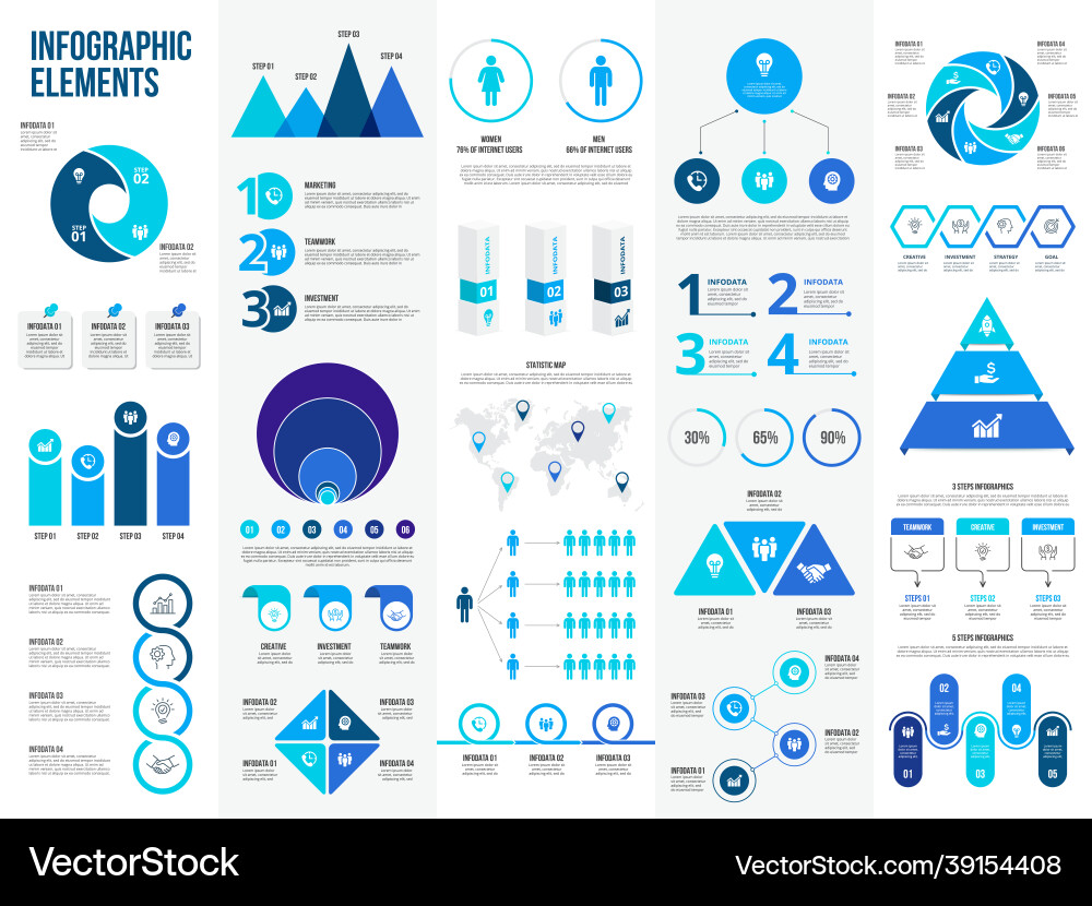 Großes Set an Infografikelementen kann verwendet werden Großes Set an Infografikelementen kann verwendet werden vektorbild