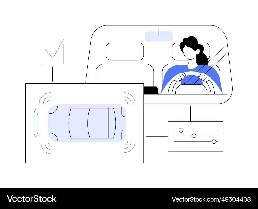 Proximity sensor abstract concept vector image