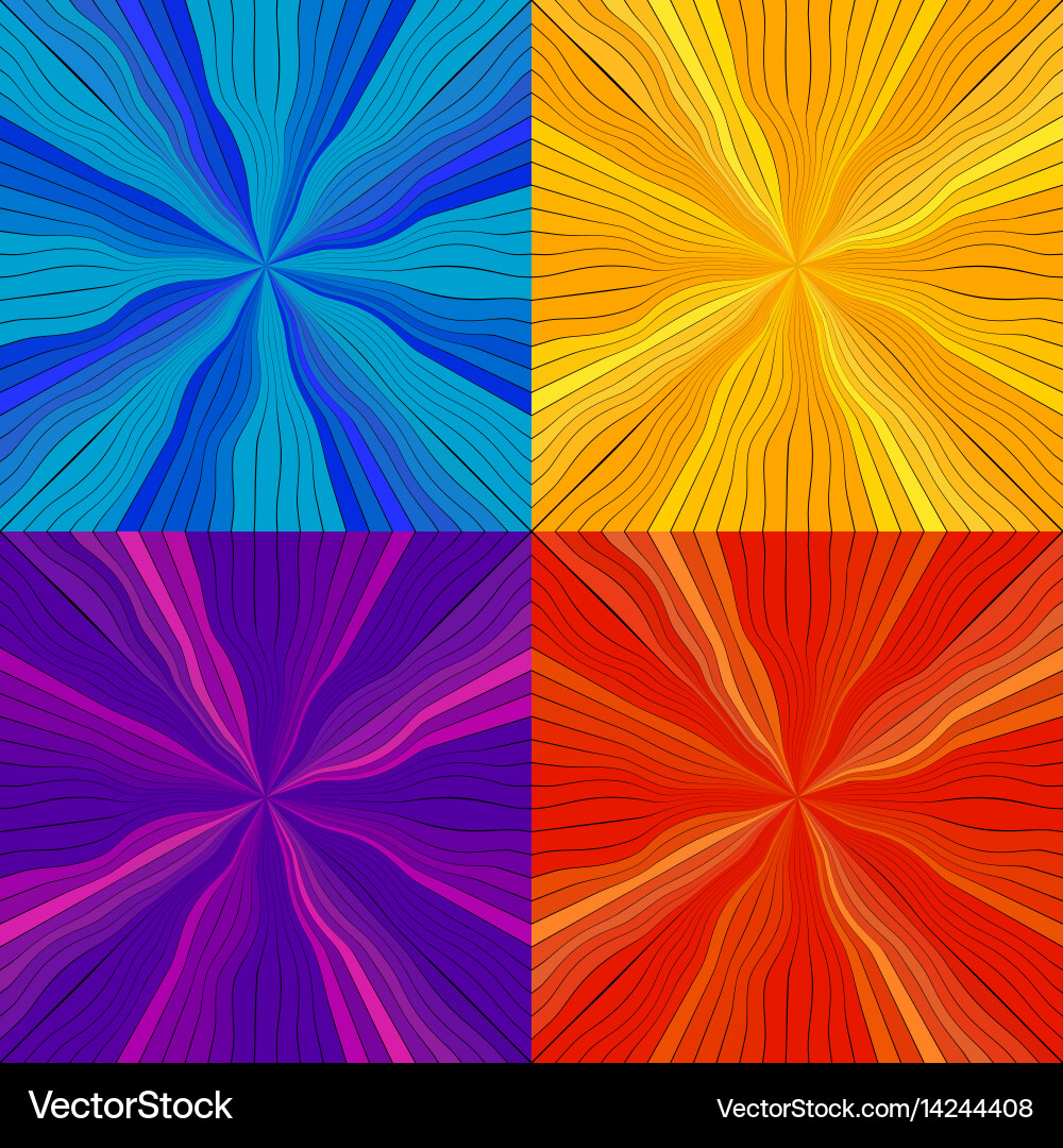 Set of rays and lines from the center vector image