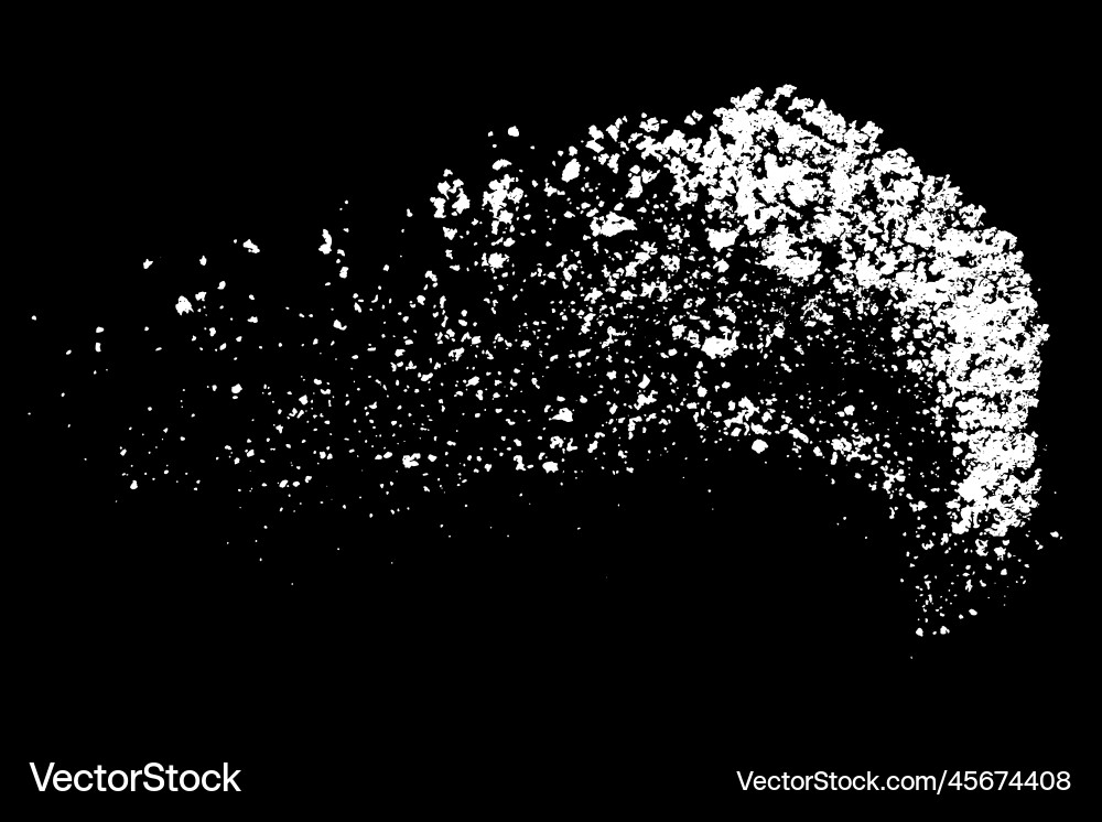 Weiße Spritzer isoliert auf schwarzem Hintergrund Weiße Spritzer isoliert auf schwarzem Hintergrund vektorbild