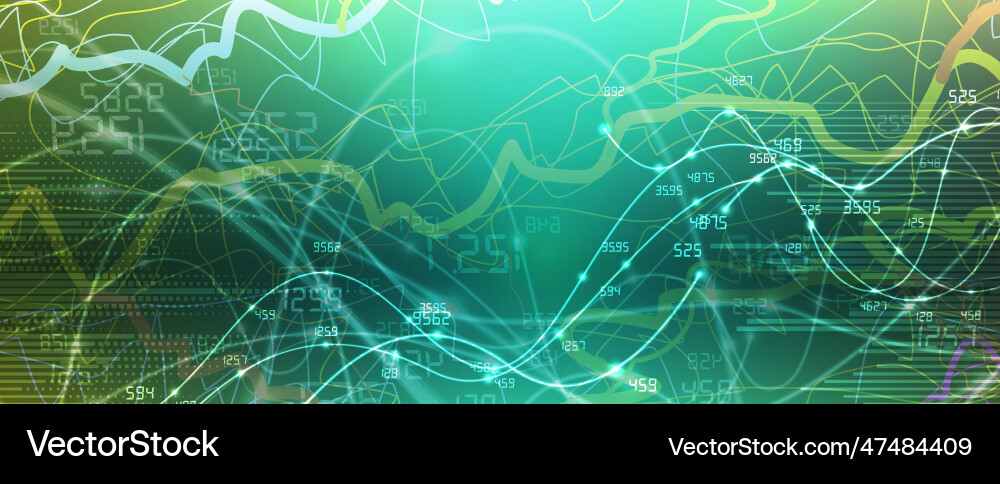 Abstract artificial intelligence cloud computing Abstract artificial intelligence cloud computing vector image
