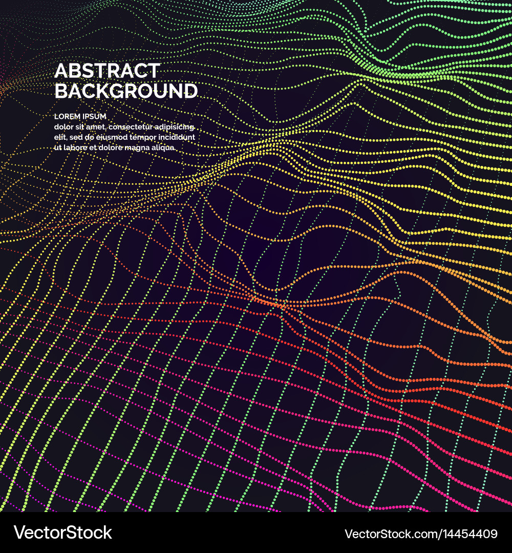 Abstract background with a colored dynamic Vector Image