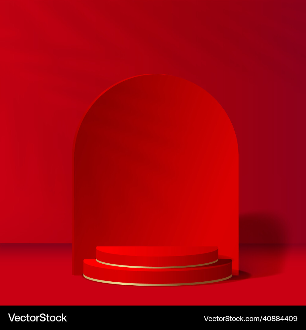 Abstract background with red color geometric 3d Abstract background with red color geometric 3d Vector Image