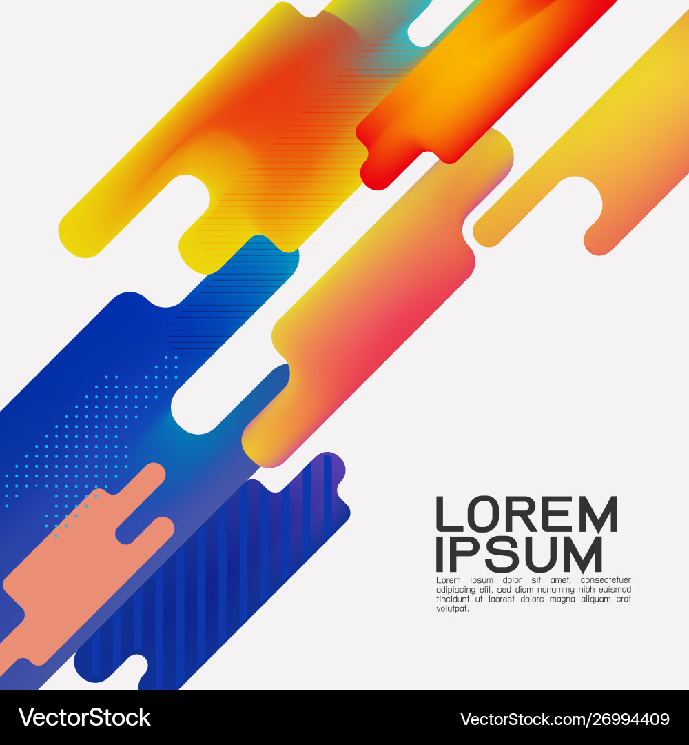 Abstract flat dynamic colorful background design Abstract flat dynamic colorful background design vector image
