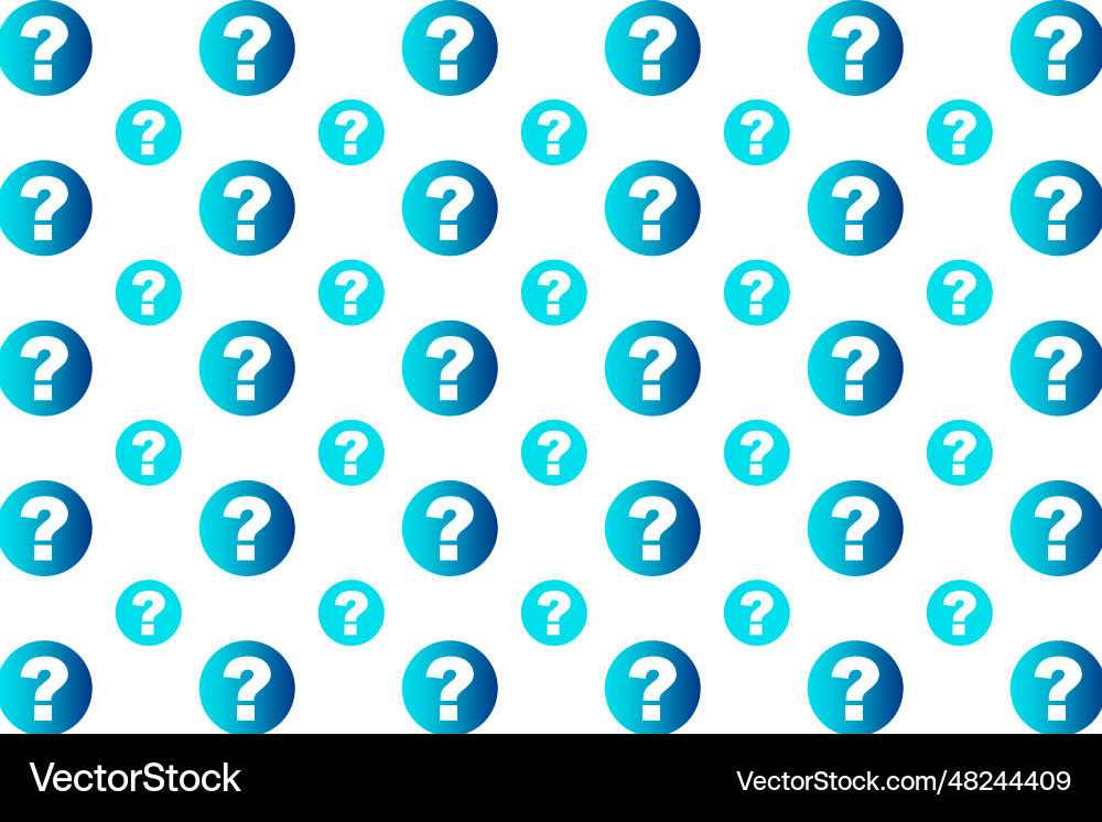 Abstract question mark pattern background vector image