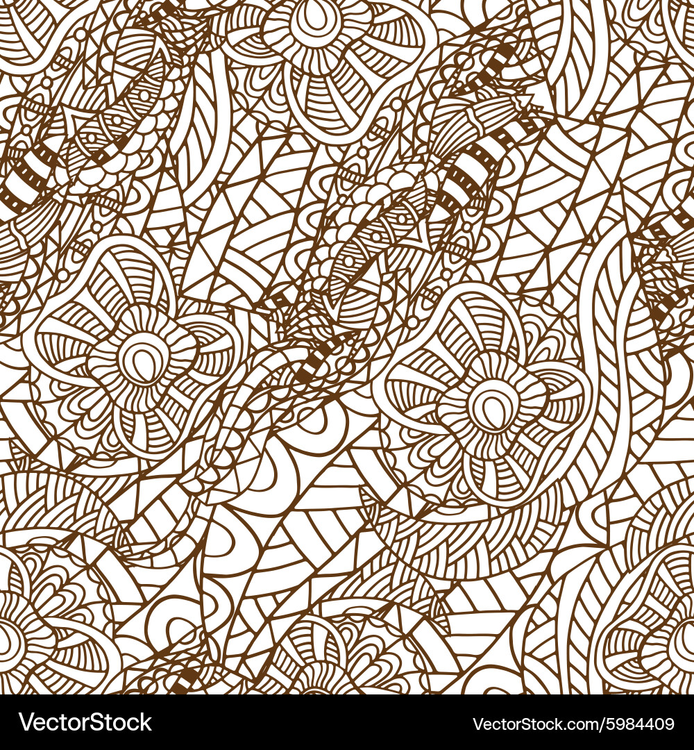 Abstract seamless pattern with stripes vector image
