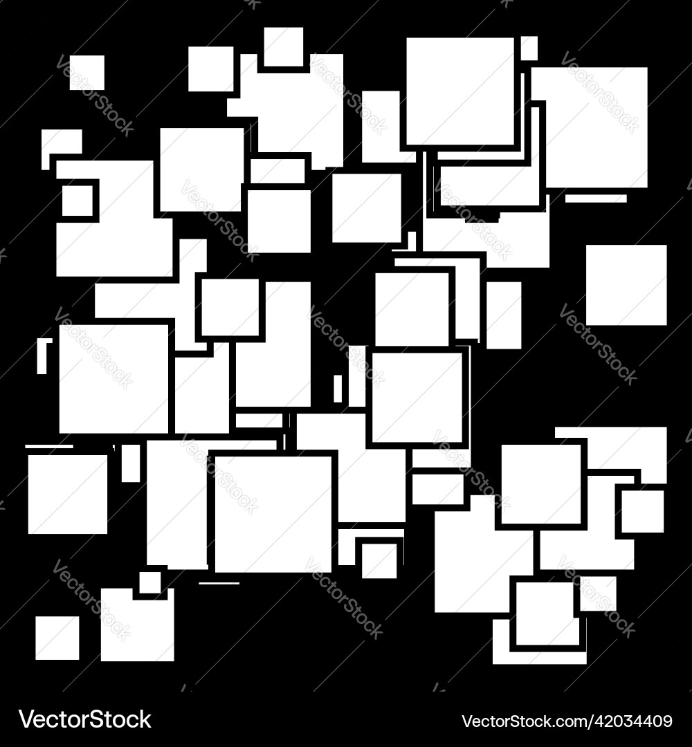 Random scattered squares pattern texture element vector image