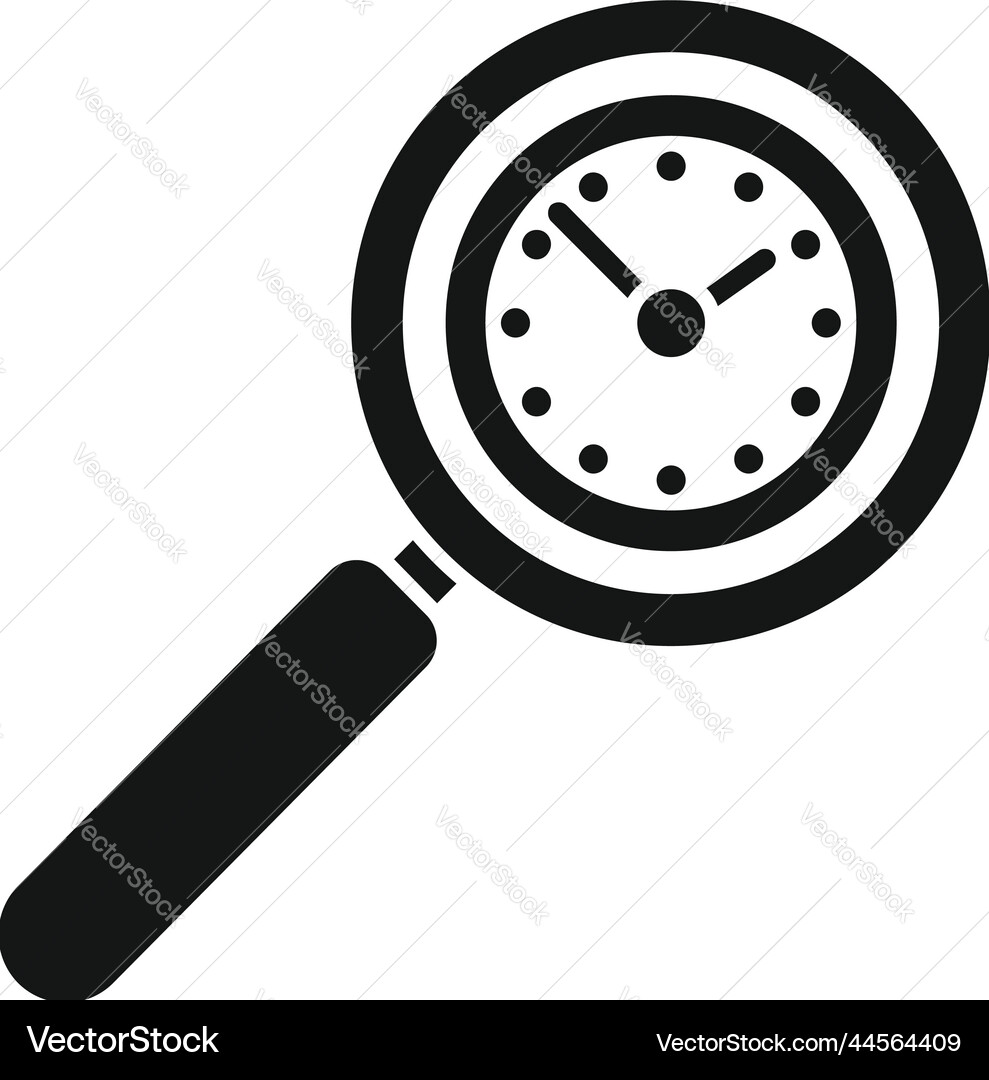 Time search control icon simple work Time search control icon simple work vector image