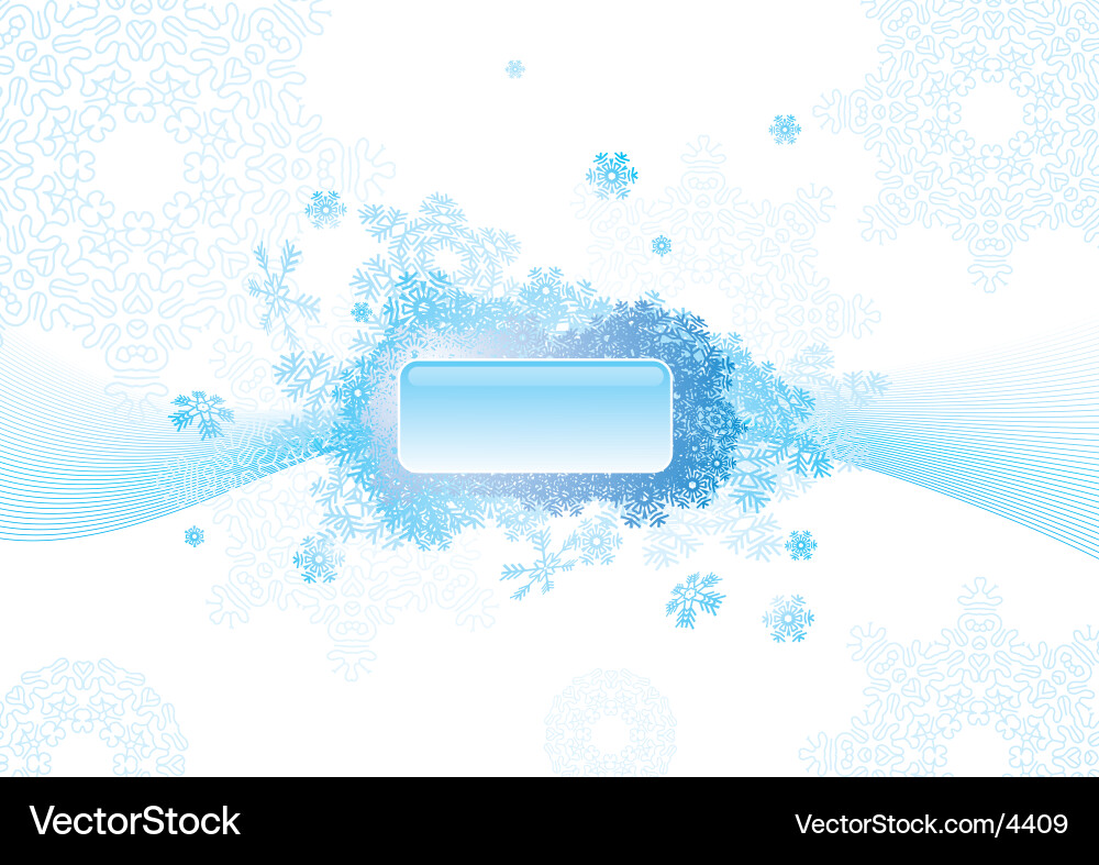 Winter Snowflake Abstract Background Vector Image