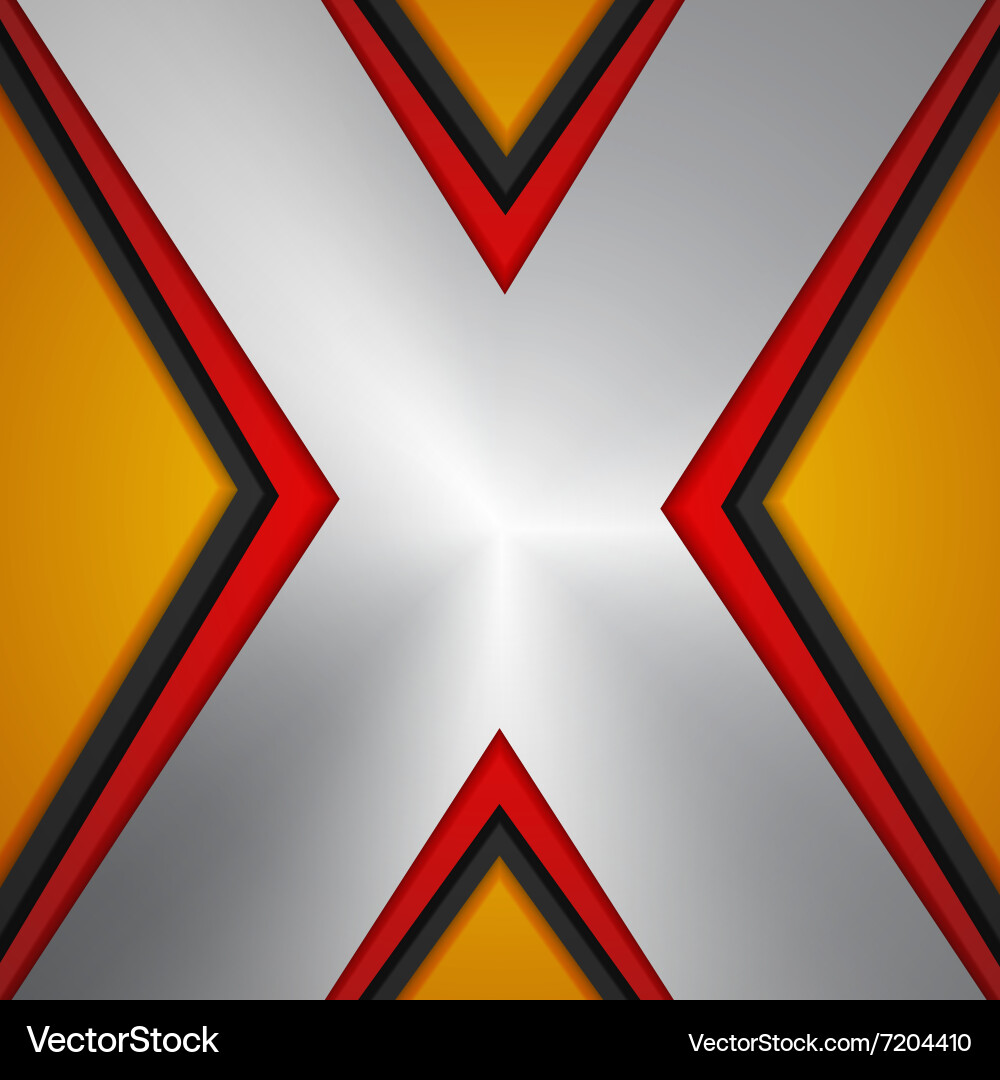 Abstract 3d background with red and orange shiny Vector Image