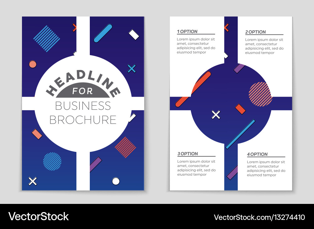 Abstract layout background set for art Vector Image
