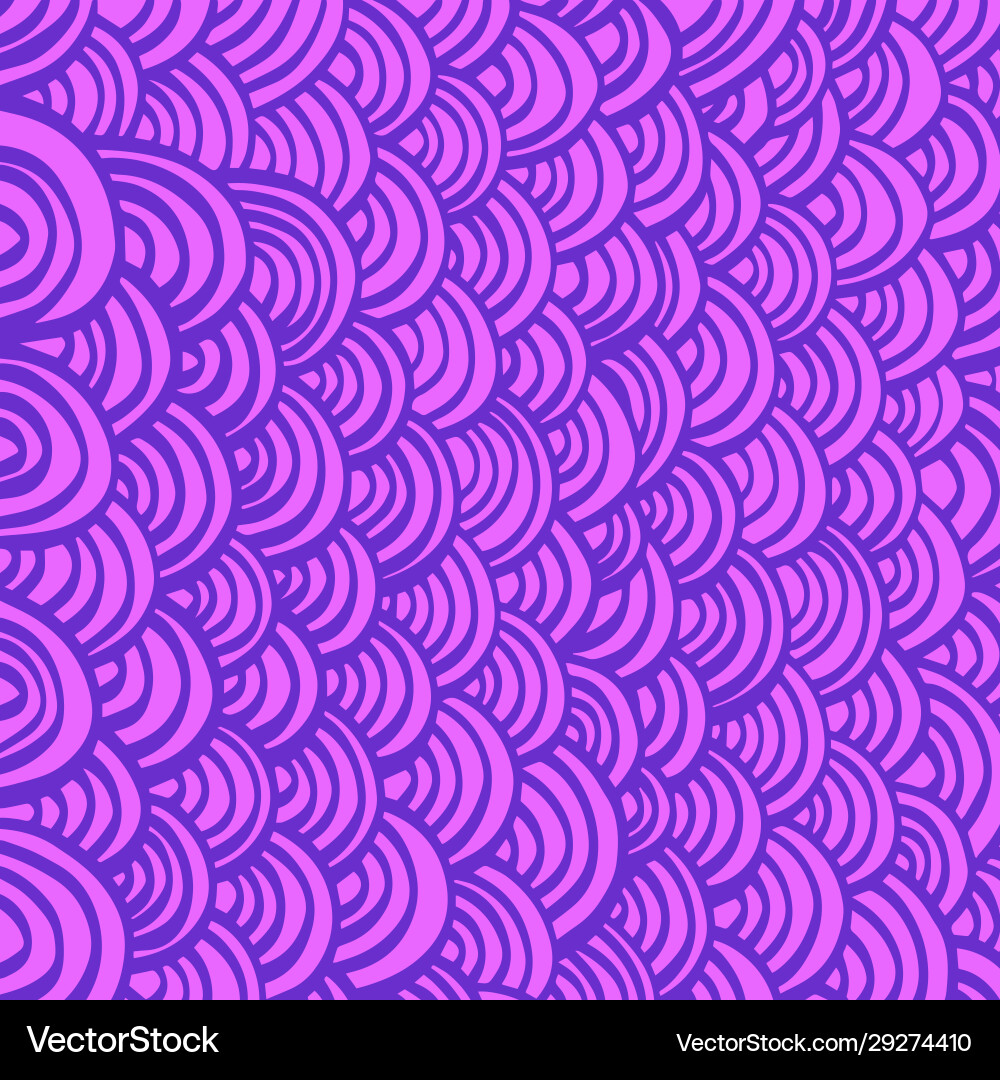 Arcs handdrawn pattern-06 vector image