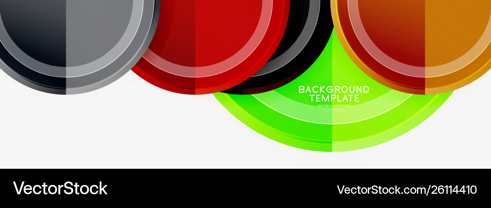 Circular pattern abstract circles composition Vector Image