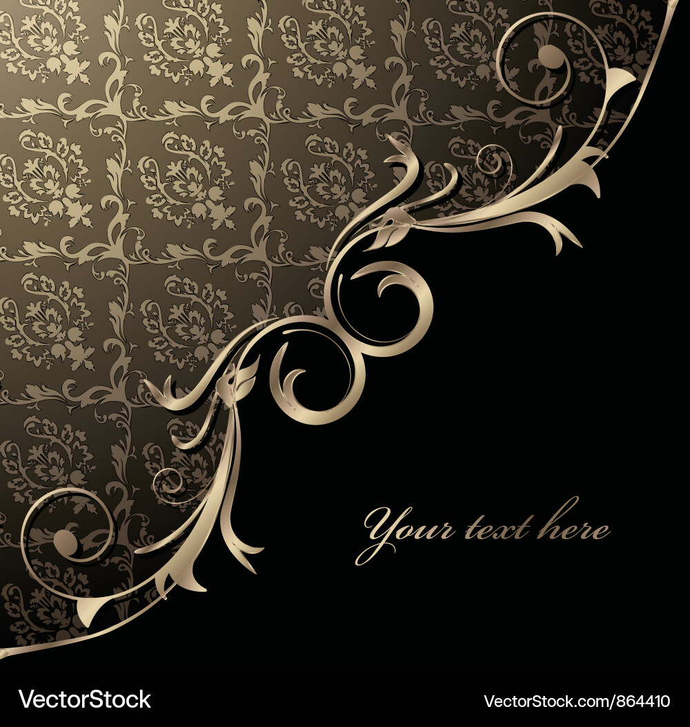 Damask floral background Royalty Free Vector Image