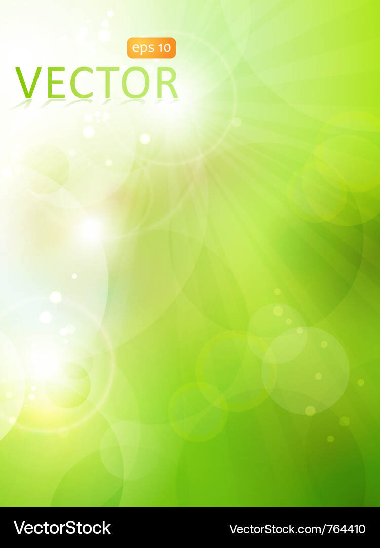 Green Bokeh Splatter Background Vector Image