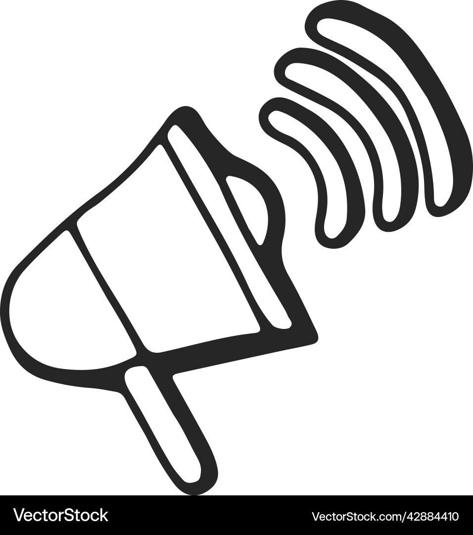Megaphone mit lautem Sound-Effekt Lautsprecher Megaphone mit lautem Sound-Effekt Lautsprecher vektorbild