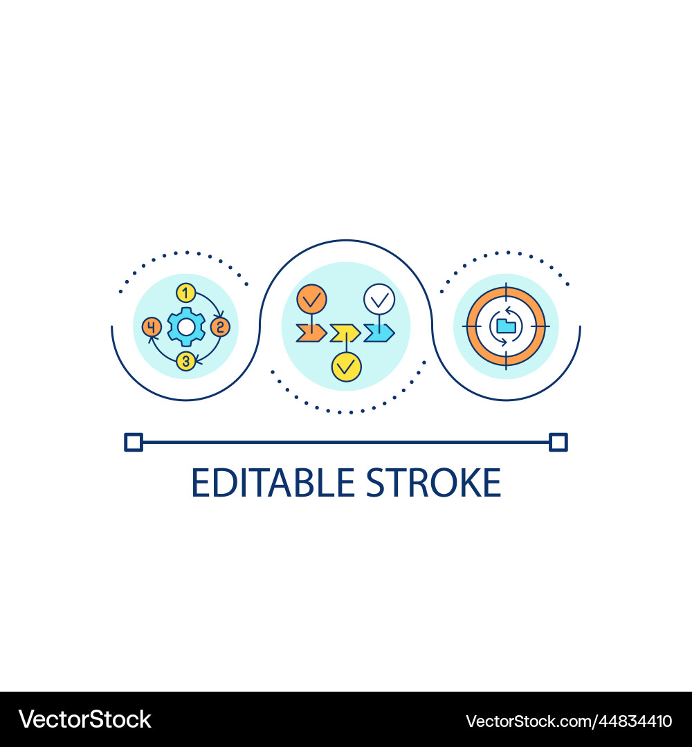 Process management loop concept icon Process management loop concept icon vector image