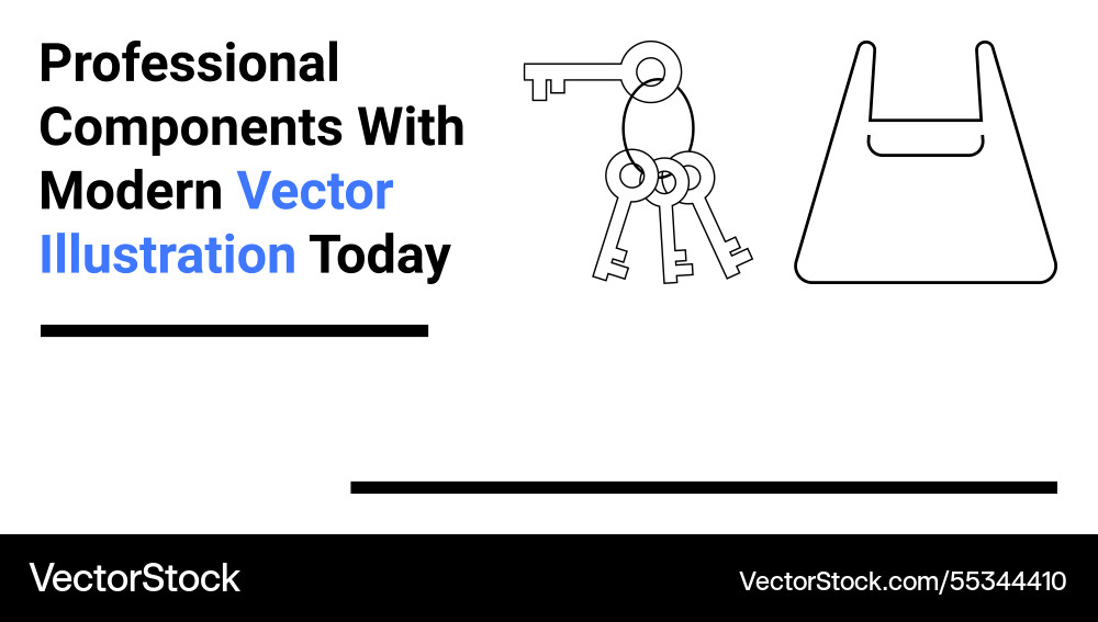 Secure access representation featuring keychain Secure access representation featuring keychain vector image