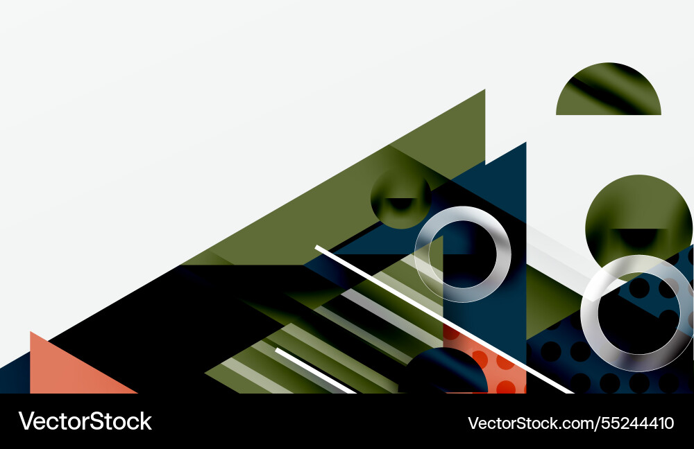 Sleek abstract background - layered triangles vector image