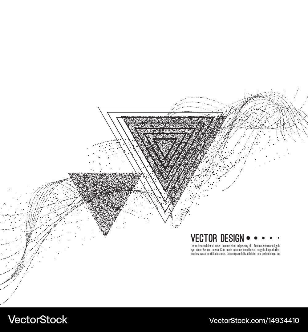 Techno Fragment Stream Vector Image