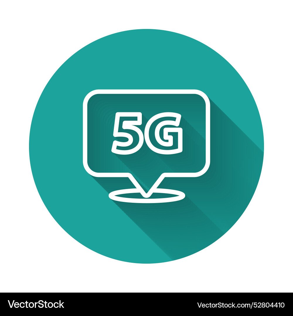 White line location 5g new wireless internet wifi White line location 5g new wireless internet wifi Vector Image