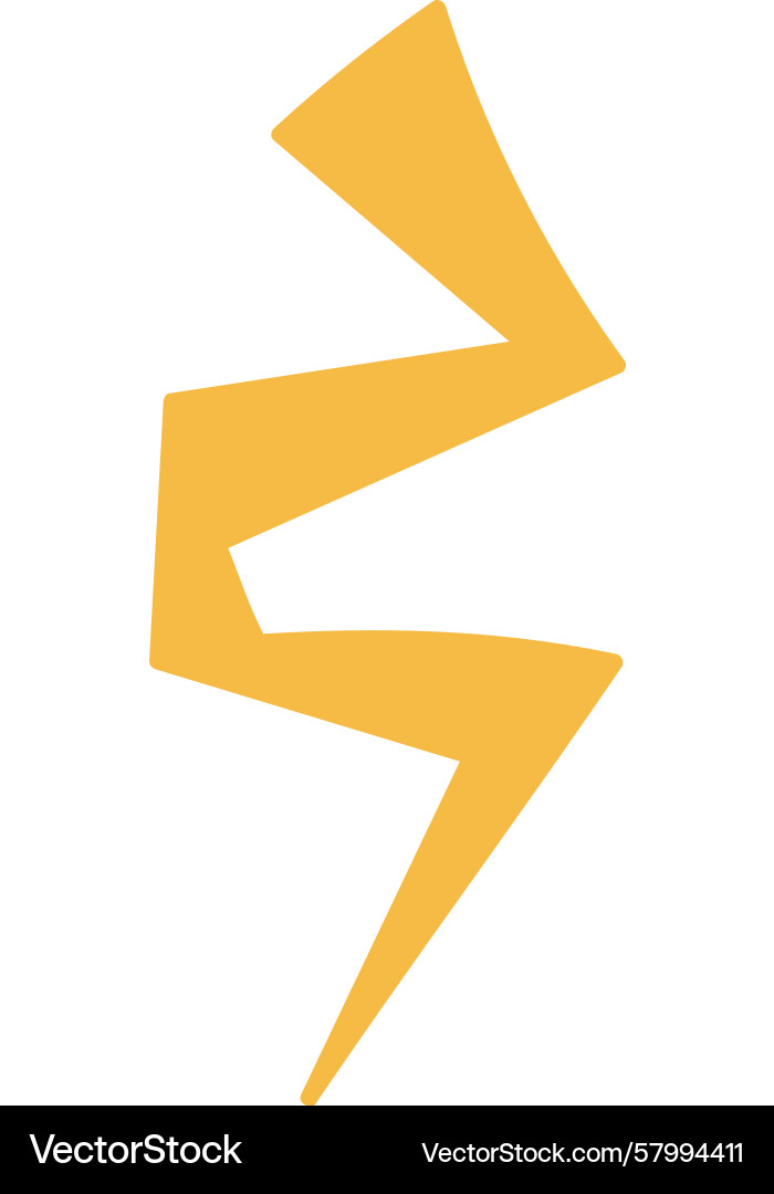 Abstract Lightning Shape Vector Image