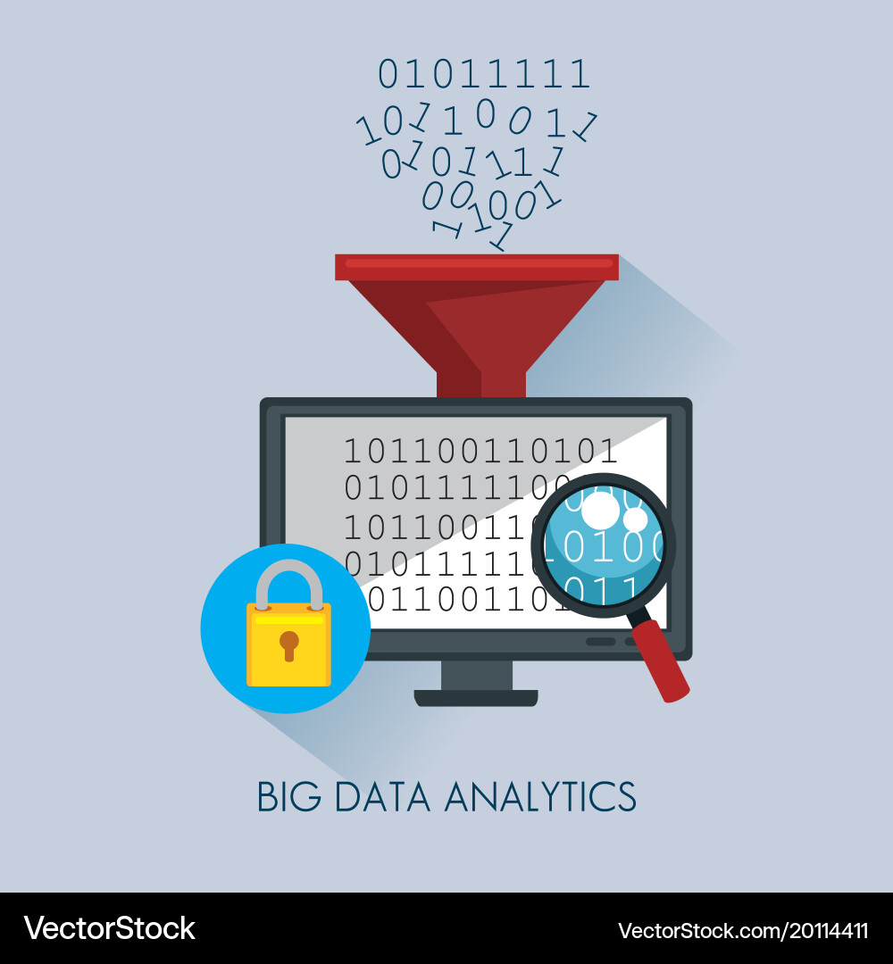 Big data set icons Vector Image