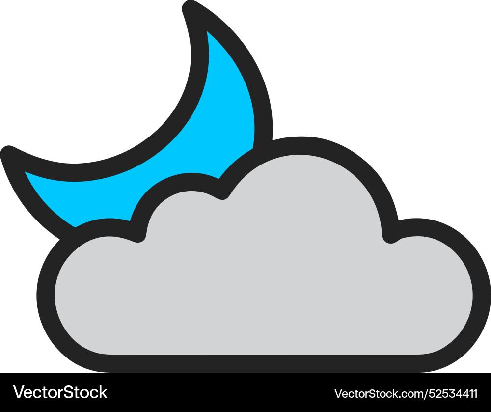 Cloud storage icon symbol image of the hosting Vector Image